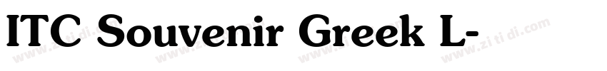 ITC Souvenir Greek L字体转换